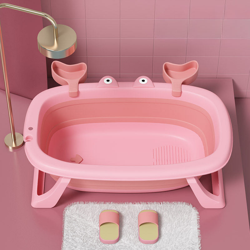 Baby Bath Tub Foldable Bathtub for Infants, Small Bath Bucket for Children to Sit and Lie, Home Use Newborn Baby Supplies