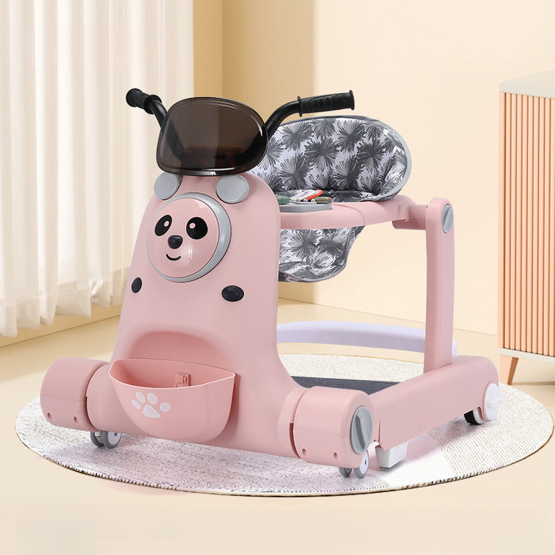 Baby Walker for Boys and Girls, Multifunctional Anti-Tip 7-18 Months, Boys and Girls Can Sit and Push, Children's Stroller