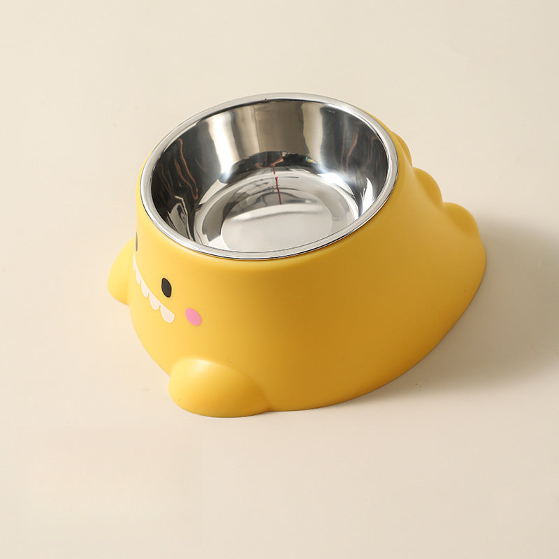 Cute dinosaur-shaped pet bowl-Customizable-Direct from the factory
