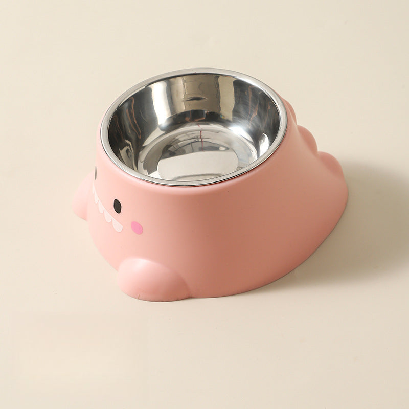 Cute dinosaur-shaped pet bowl-Customizable-Direct from the factory