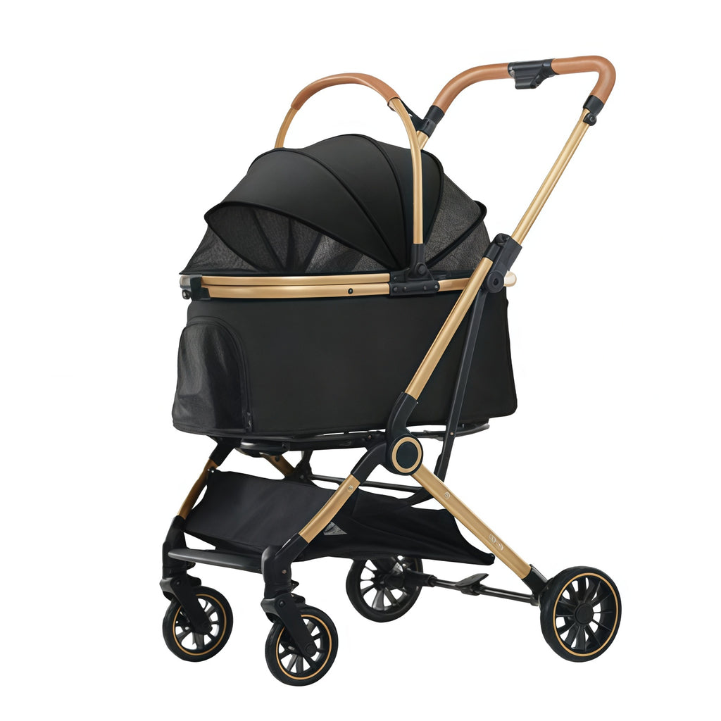 Pet travel gadget Lightweight aluminum tube body Durable oxford cloth Smoothly adapts to various road surfaces No need to worry about taking pets out!