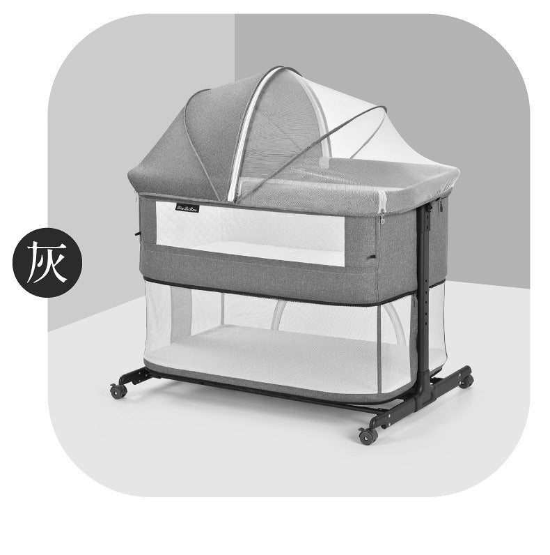 Baby Bed Multifunctional Portable Play Bed Foldable and Movable for Newborns bb Baby Bed Splicing Large Bed