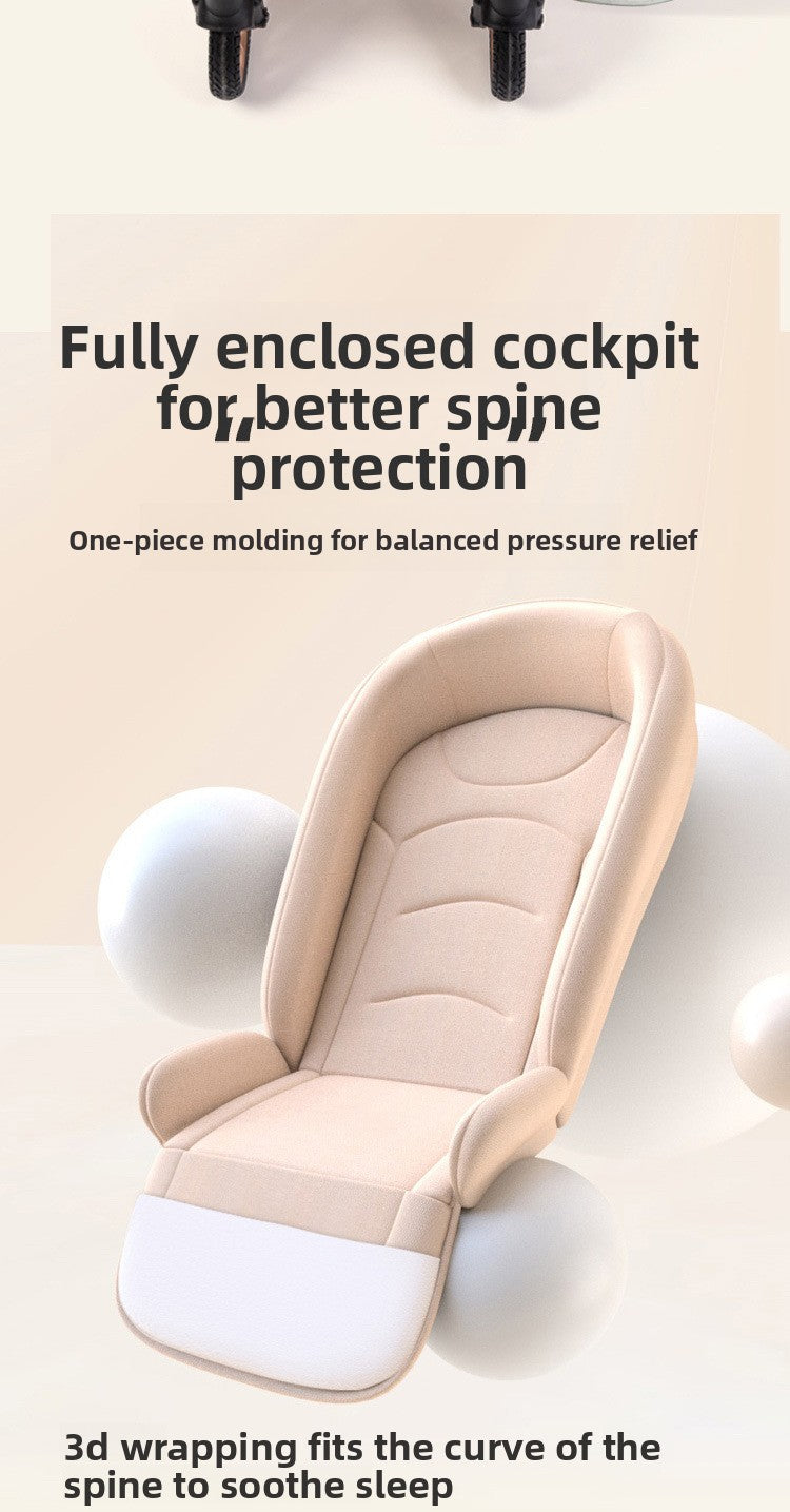 Baby Stroller Comfortable and Safe Infant Stroller Multiple Safety Protections for Babies Protect Every Step