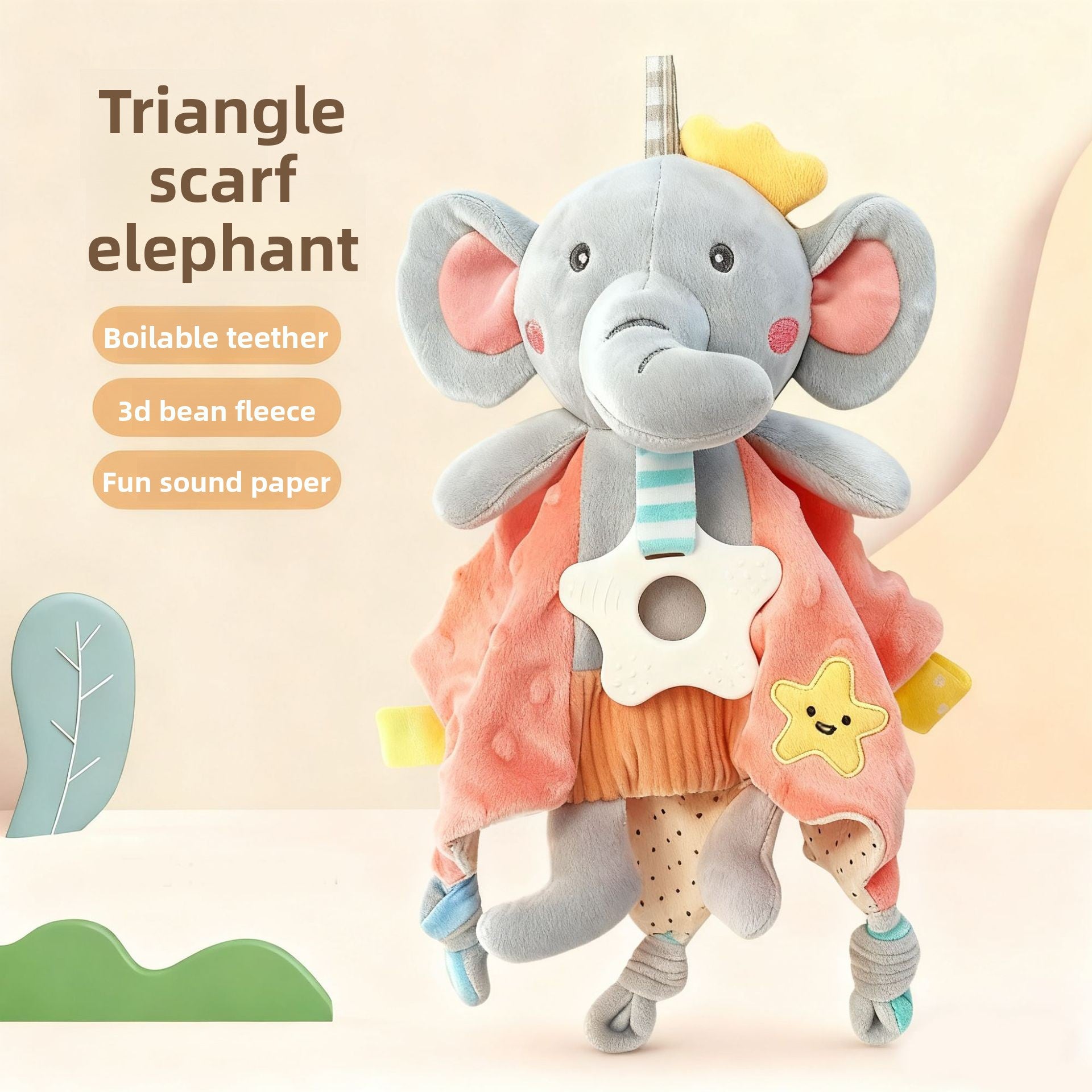 Baby Toys 0-1 Year Old Soothing Towel Baby Sleeping Companion Doll Teething Soothing Doll Infant Toy Rattle