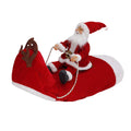 Pet Dog Christmas Costume Santa Claus Riding Outfit Christmas Pet Clothes Reindeer Riding Outfit Pet Christmas Supplies