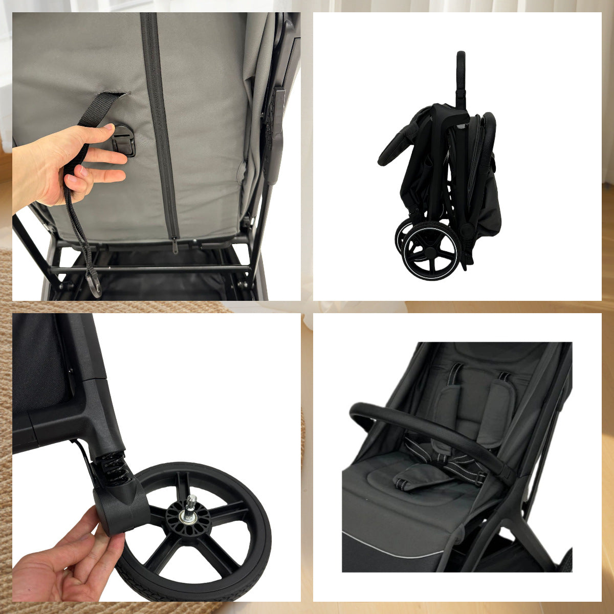 2025New Baby Stroller, Can Sit and Lie, Lightweight, One-Click Folding, Suitable for Air Travel, Baby and Toddler Stroller
