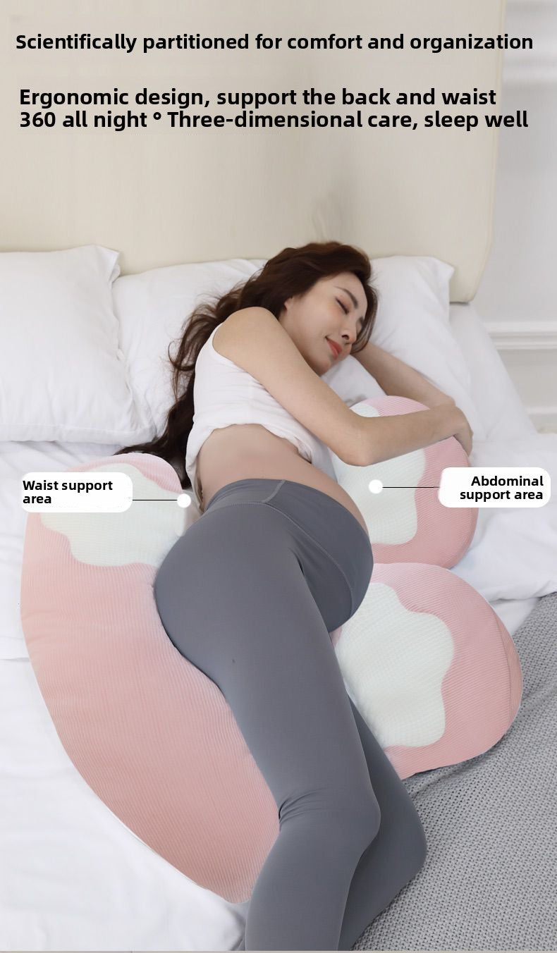 Pregnant Women Waist Support Side Sleeping Special Cotton Pillow Leg Clamp Class A Maternal and Infant Pregnancy Breastfeeding U-Shaped Artifact Supplies Cross-Border Winter