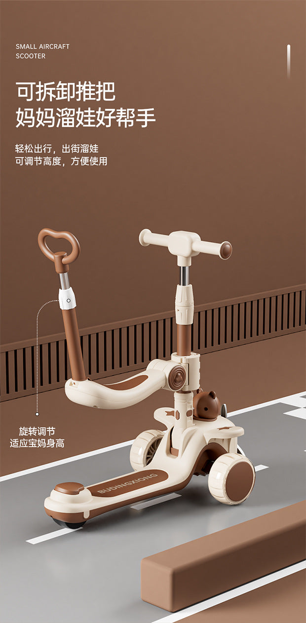 New Scooter Children1-3-6-12Foldable 3-in-1 Scooter for Boys and Girls