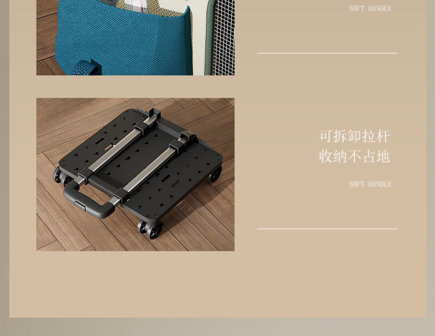 Cat Carrier Outdoor Large Capacity Luggage Multi-Cat Pet Portable Cat Multi-Function Wheeled Trolley Transparent Backpack