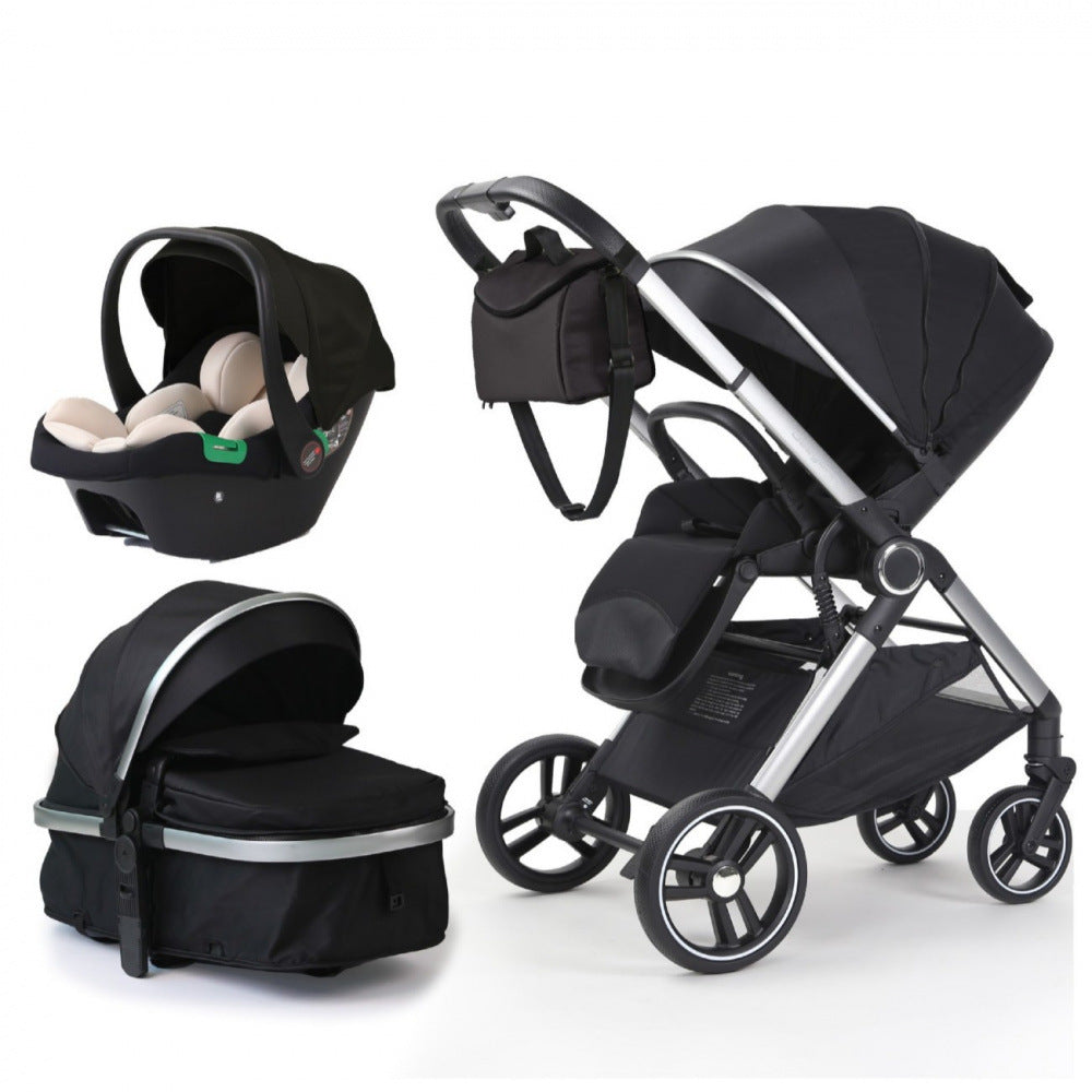 Baby Stroller, Can Sit and Lie, Lightweight Foldable, High View, Shock Absorption, Two-Way, Newborn Baby Stroller