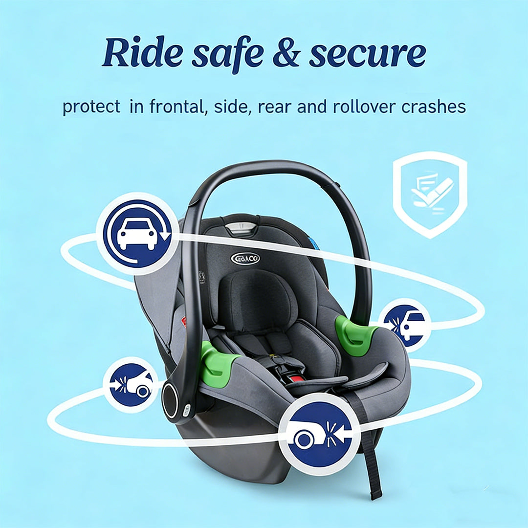 Child Safety Seat for Cars, Newborn Baby Car Seat, Portable Baby Cradle for Vehicles