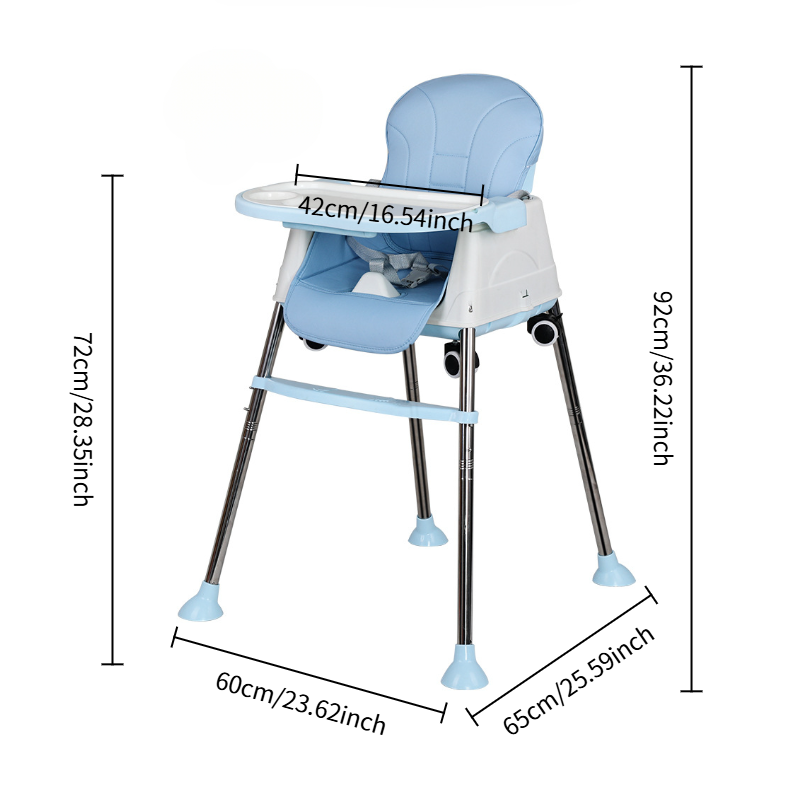 Children's Dining Chair Adjustable 0-4 Baby Dining Chair Multifunctional Baby Dining Chair Portable Infant Dining Chair