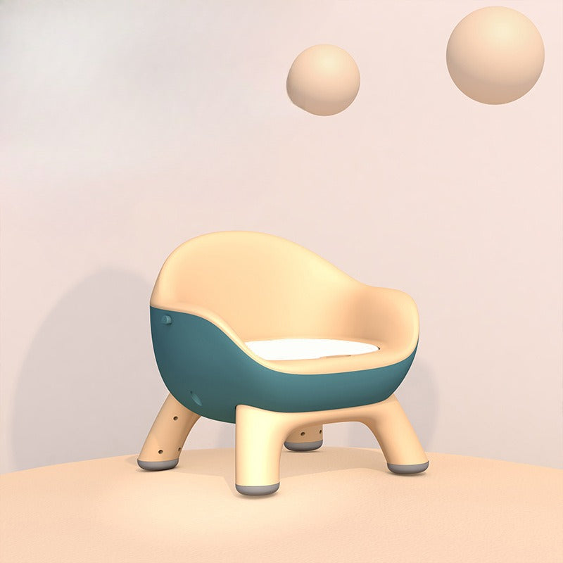 Home Use Children's Multifunctional Dining Chair Stool Second Generation Baby Squeaky Chair with Backrest Soft Cushion Plastic Seat Portable Detachable