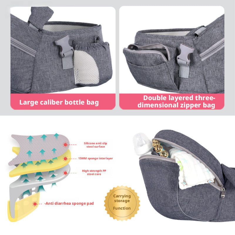 Cross-Border In-Stock Baby Waist Stool Carrier Breathable Lightweight Baby Single Stool Single Shoulder Children's Maternity Supplies Manufacturer Wholesale