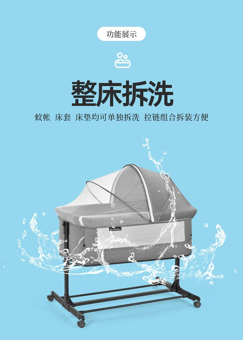 Baby Bed Multifunctional Portable Play Bed Foldable and Movable for Newborns bb Baby Bed Splicing Large Bed