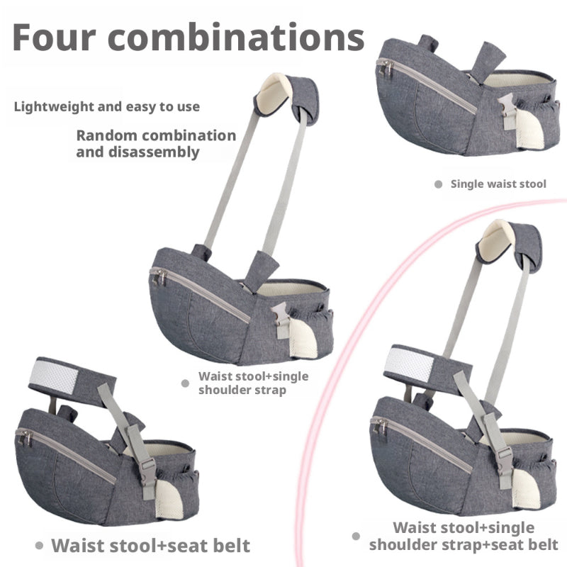 Cross-Border In-Stock Baby Waist Stool Carrier Breathable Lightweight Baby Single Stool Single Shoulder Children's Maternity Supplies Manufacturer Wholesale