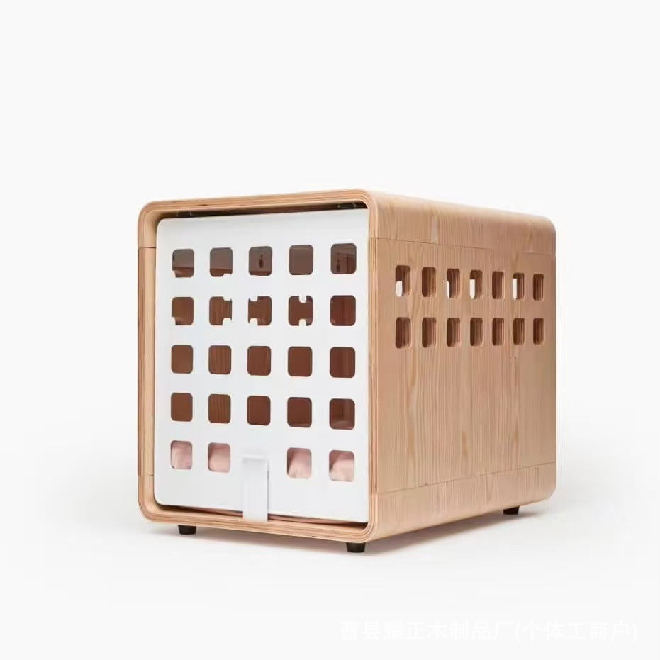 Creative Wooden Cat and Dog Bed Bedside Table Bedside Pet Bed Wooden Human and Pet Shared Integrated Storage Cabinet All Seasons