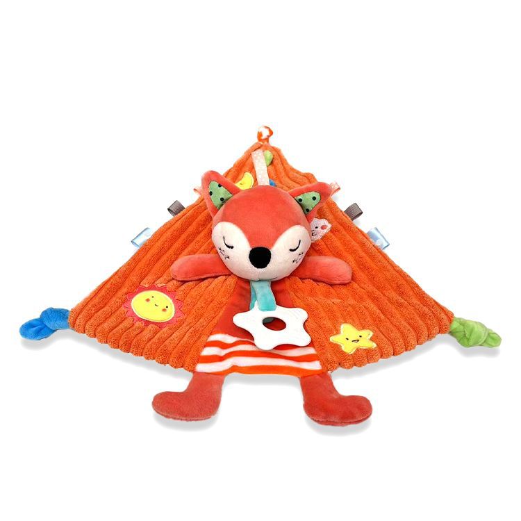 Baby Toys 0-1 Year Old Soothing Towel Baby Sleeping Companion Doll Teething Soothing Doll Infant Toy Rattle