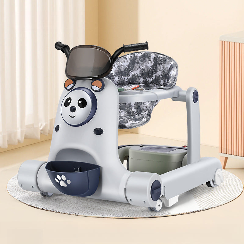 Baby Walker for Boys and Girls, Multifunctional Anti-Tip 7-18 Months, Boys and Girls Can Sit and Push, Children's Stroller
