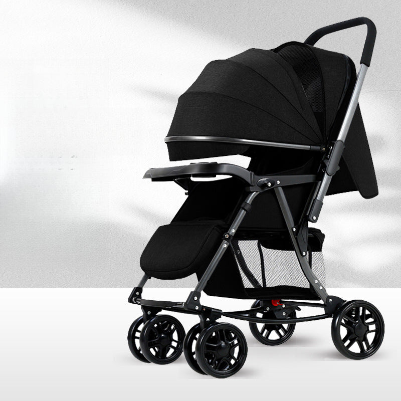 Baby Stroller Can Sit and Lie Multi-Functional One-Button Folding Two-Way Lightweight Baby Stroller Can Become A Rocking Chair
