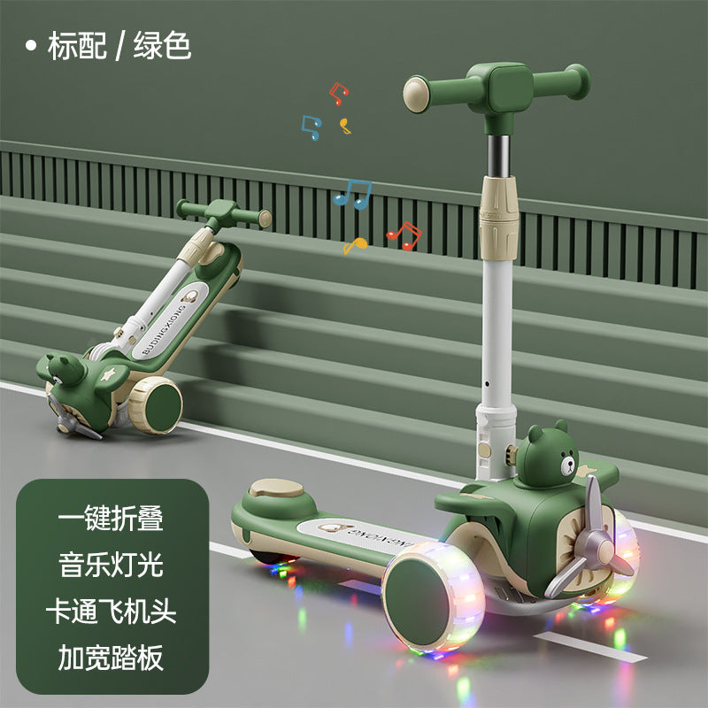 New Scooter Children1-3-6-12Foldable 3-in-1 Scooter for Boys and Girls