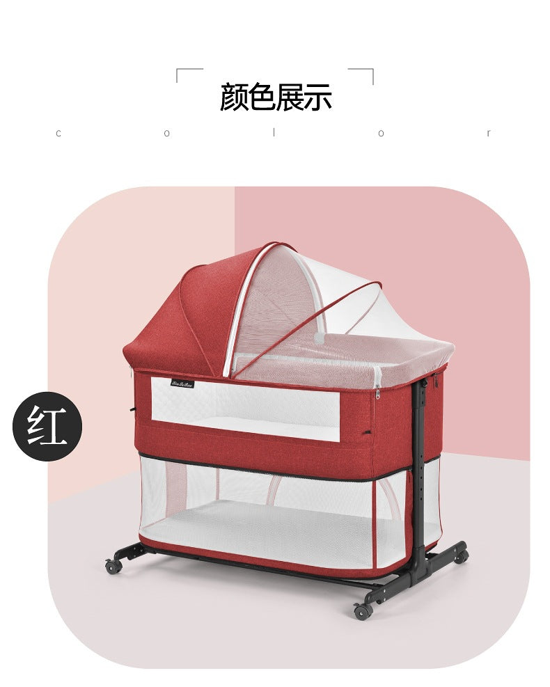 Baby Bed Multifunctional Portable Play Bed Foldable and Movable for Newborns bb Baby Bed Splicing Large Bed