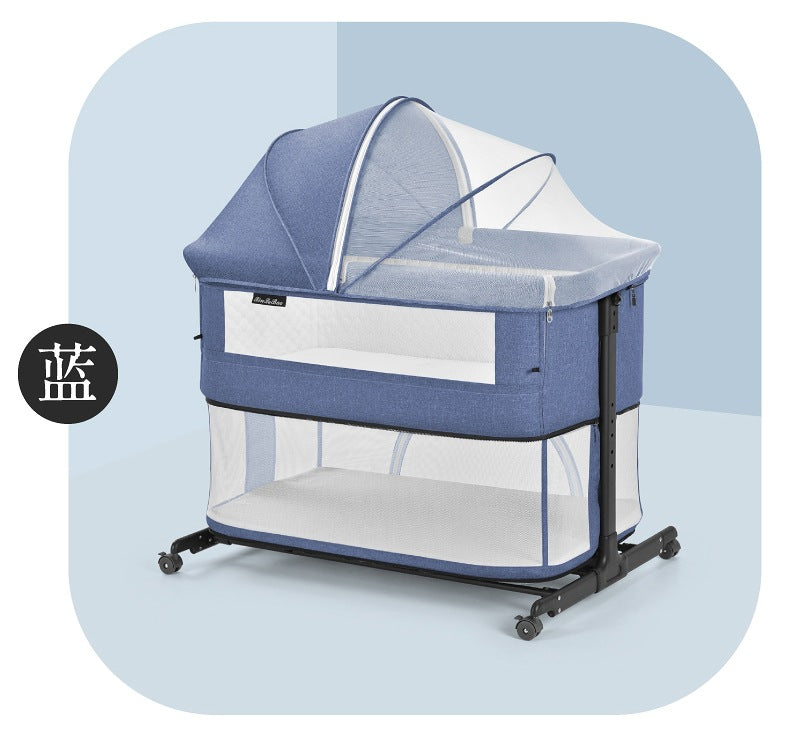 Baby Bed Multifunctional Portable Play Bed Foldable and Movable for Newborns bb Baby Bed Splicing Large Bed