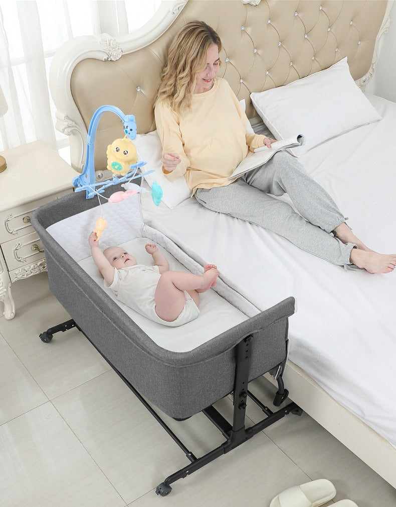 Baby Bed Multifunctional Portable Play Bed Foldable and Movable for Newborns bb Baby Bed Splicing Large Bed