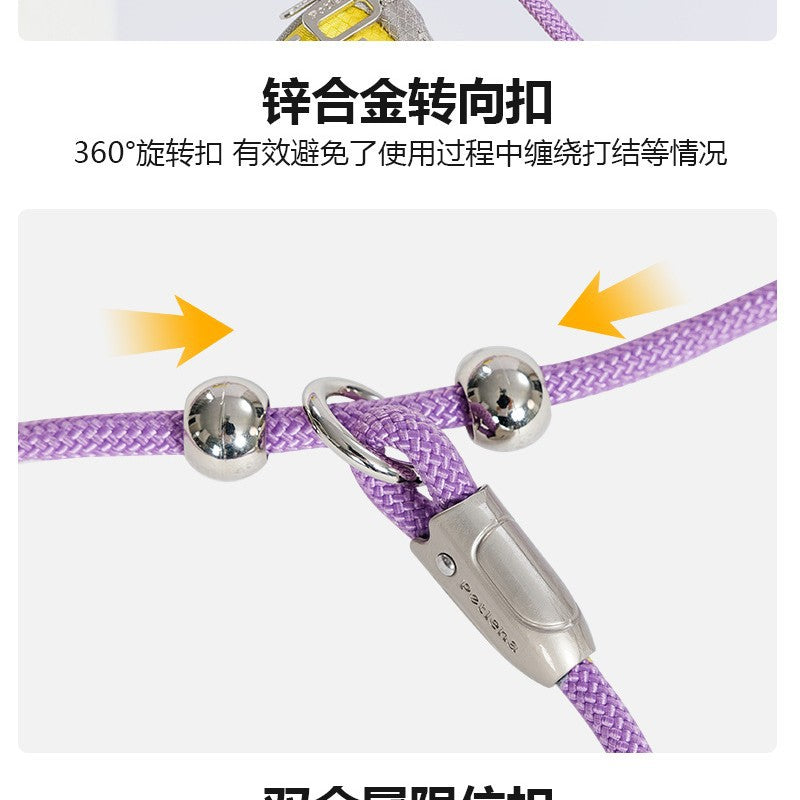 Cross-Border Dog Leash Pet Collar Integrated Dog Walking Leash for Small and Large Dogs Non-Painful P Dog Leash p Rope