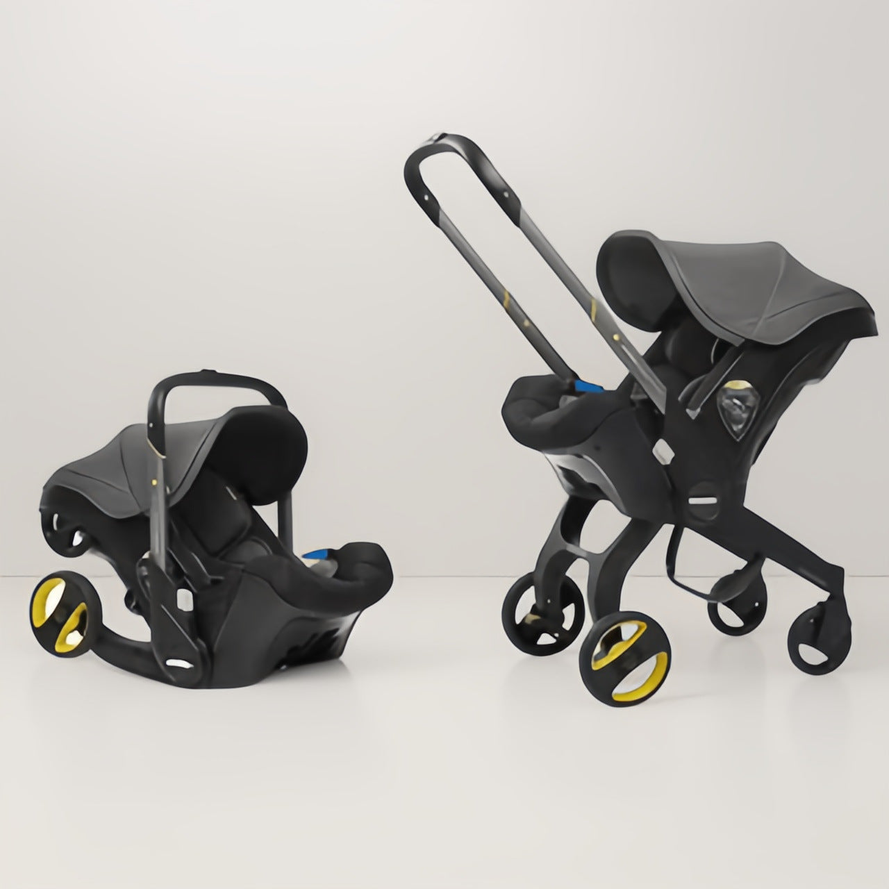 Baby0-12Months Four in One Four Wheels Aluminum Alloy Frame Reversible Baby Stroller