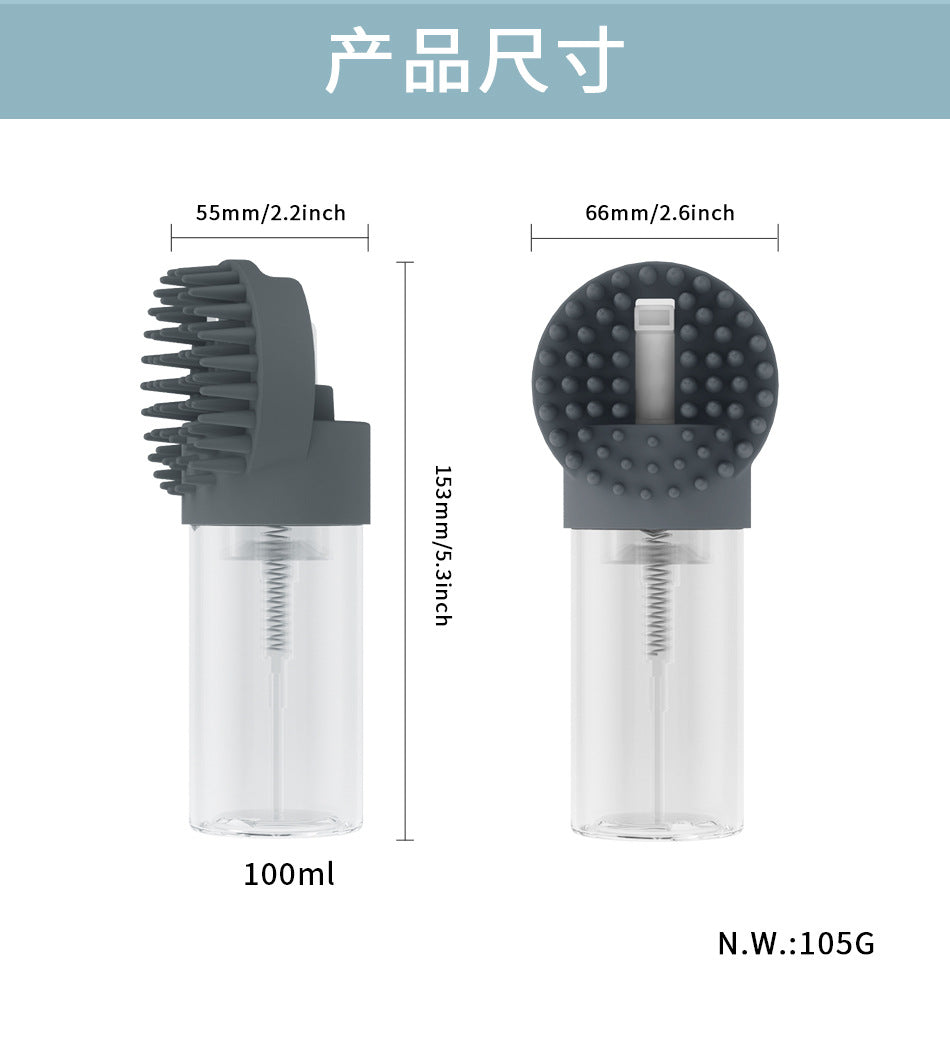 Custom Silicone Pet Bath Brush Cat Dog Bath Massage Bath Brush Puppy Supplies Pet Brush Manufacturer