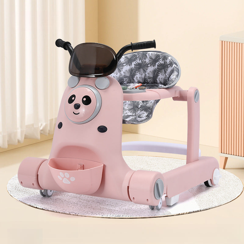 Baby Walker for Boys and Girls, Multifunctional Anti-Tip 7-18 Months, Boys and Girls Can Sit and Push, Children's Stroller